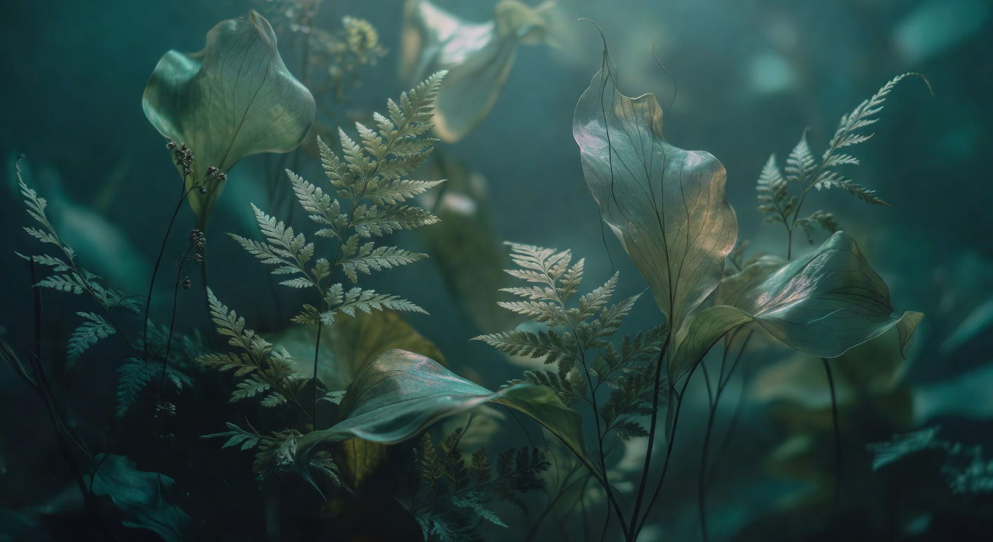 Ethereal translucent leaves